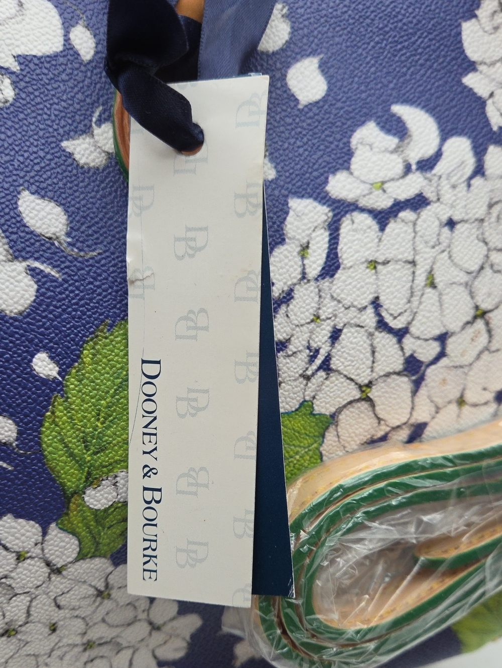NWT Dooney and Bourke Hydrangea Janine Satchel Bag - Picture 13 of 16